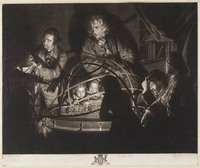 KG 08057
          <br/>
          Experiment met een planetarium
          <br/>
          <em>Pether, William (ca. 1738-1821)</em>